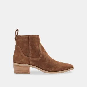 ABLE BOOTIES DK BROWN SUEDE