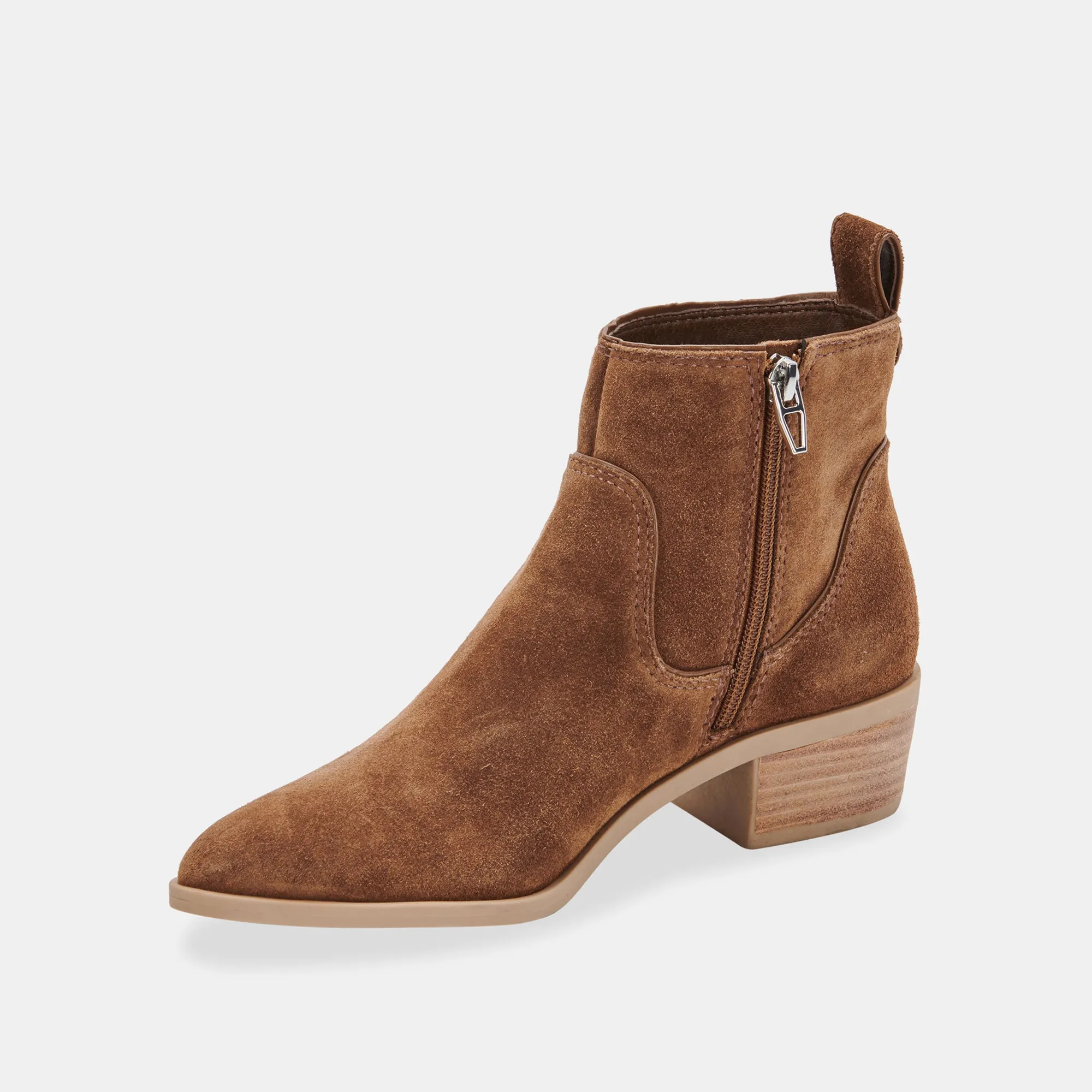 ABLE BOOTIES DK BROWN SUEDE