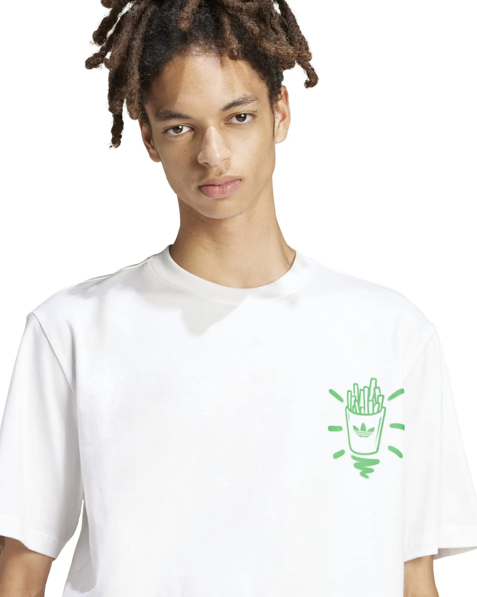 Adidas Q12 Street Burger Tee - White