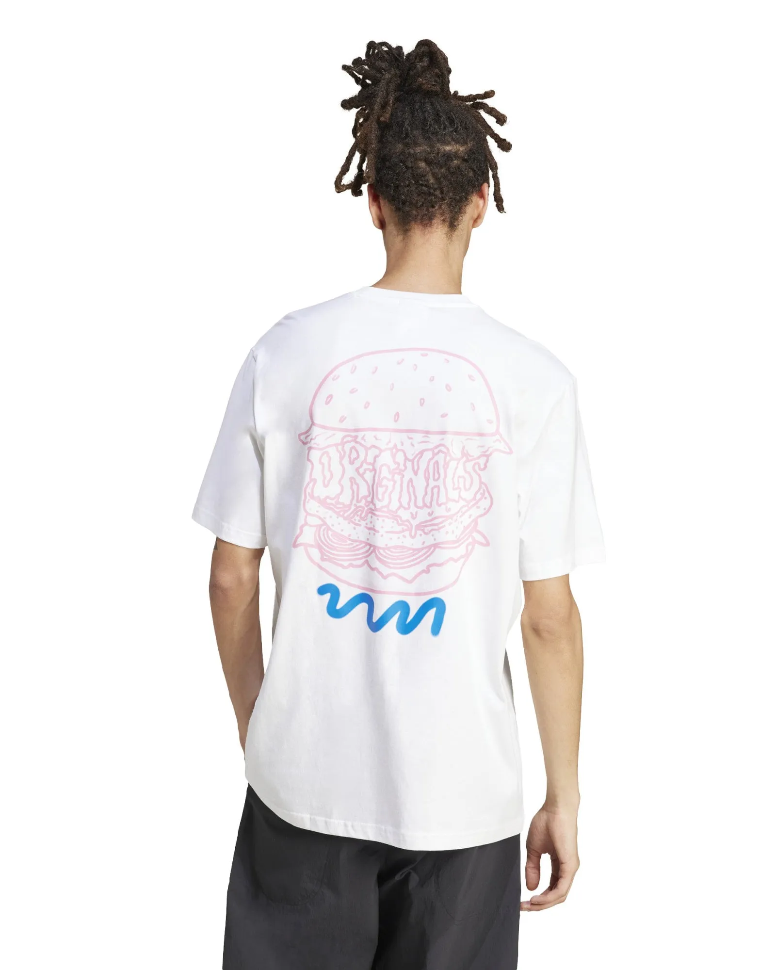 Adidas Q12 Street Burger Tee - White