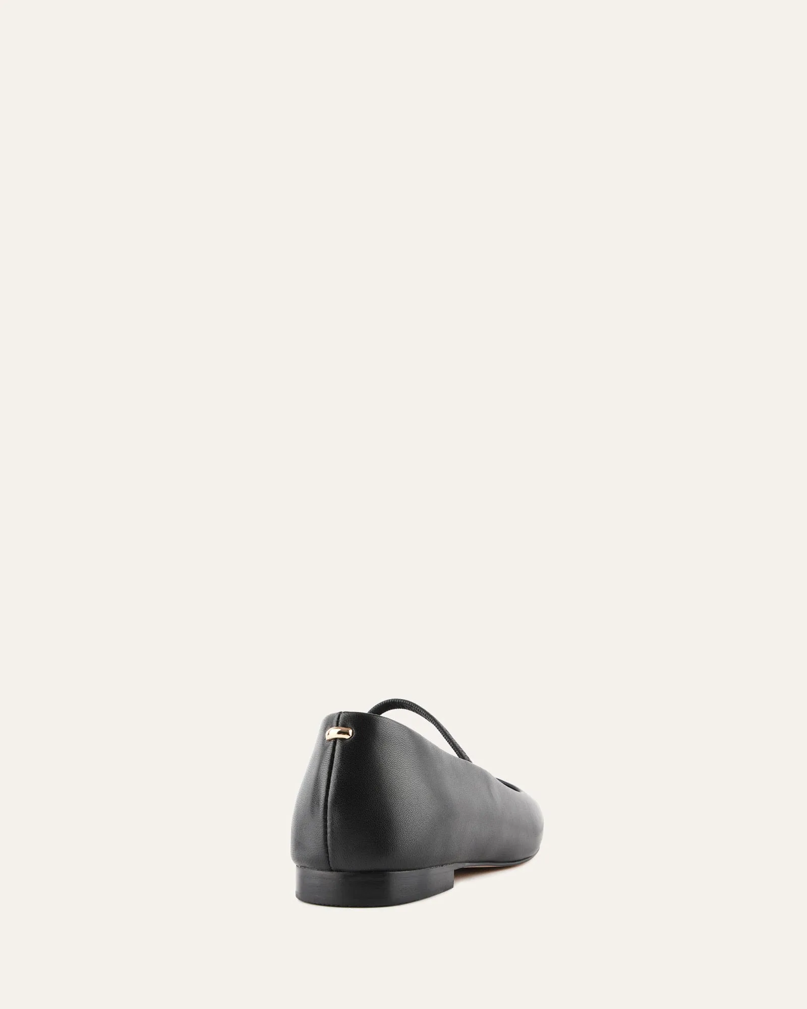 AVERY CASUAL FLATS BLACK LEATHER