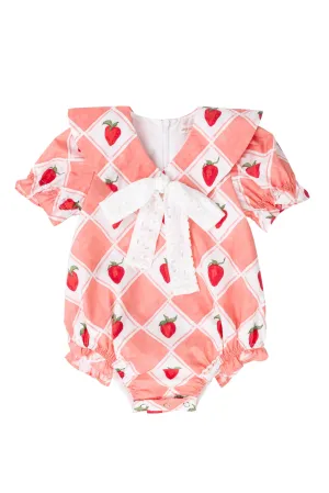 Baby Alice Romper in Strawberry