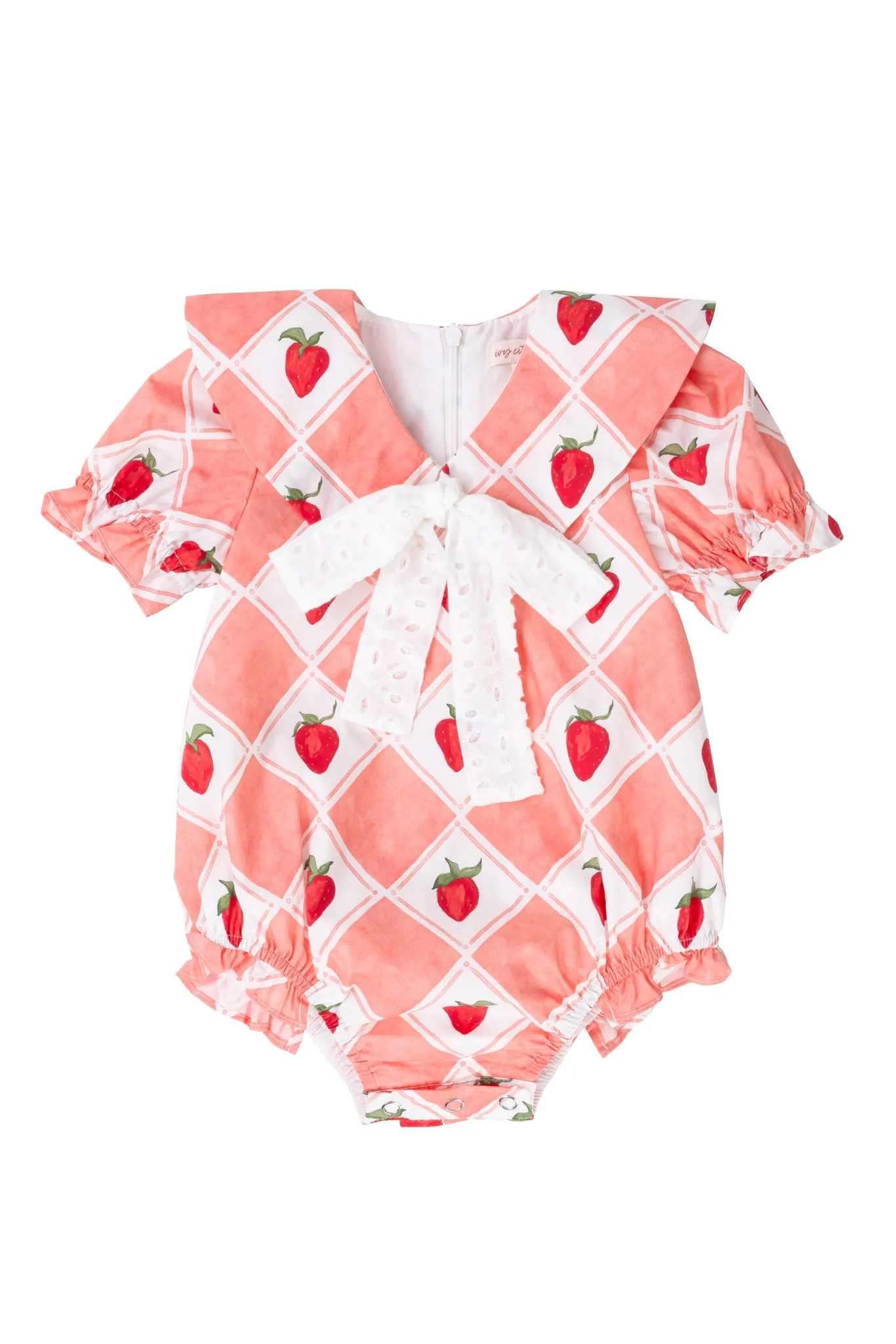 Baby Alice Romper in Strawberry