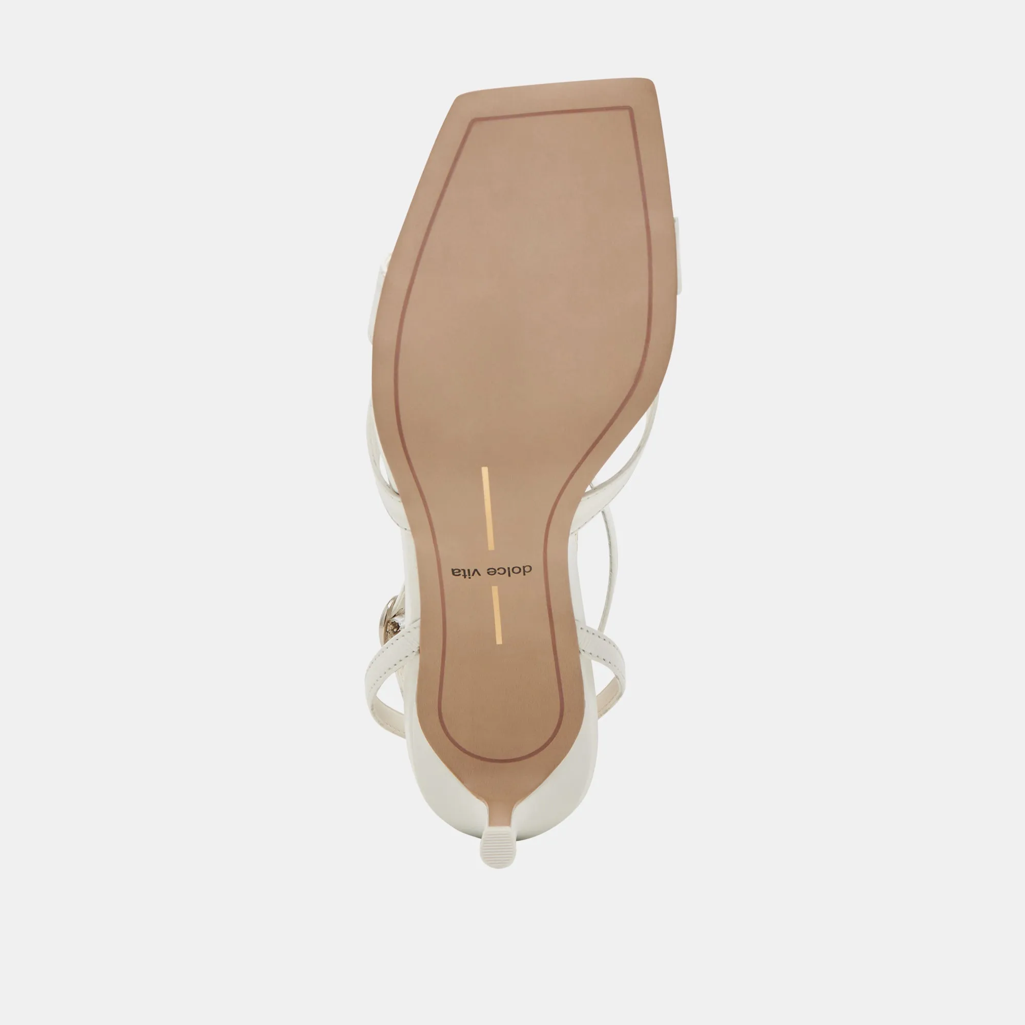 BECKI WIDE HEELS TRUE WHITE LEATHER