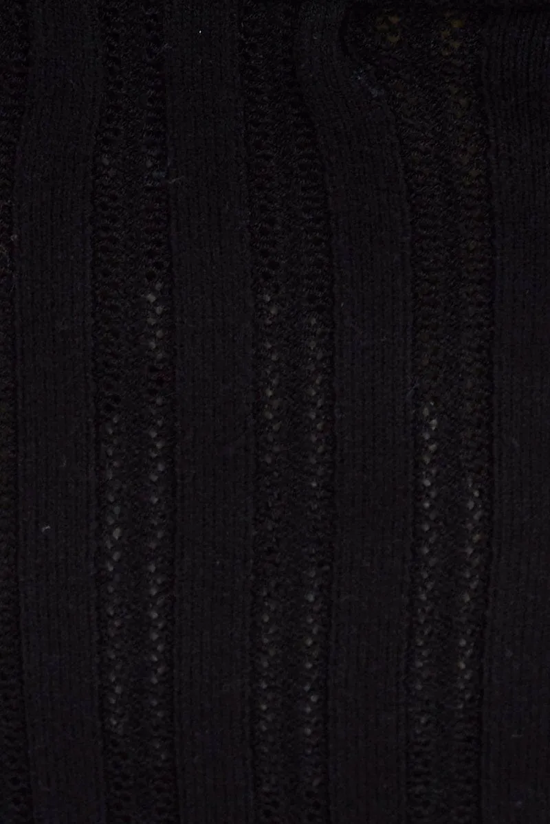 Black Knit Tank Top