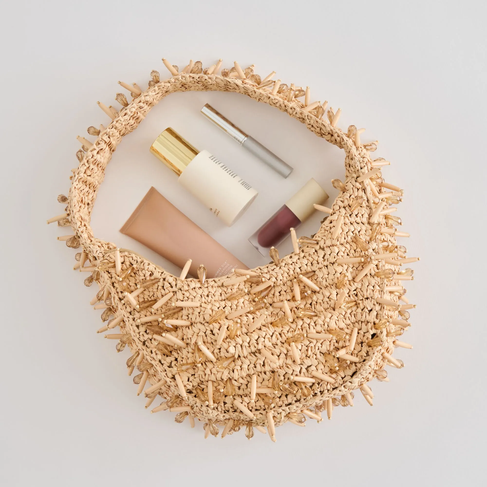 CAICOS SHOULDER BAG NATURAL RAFFIA