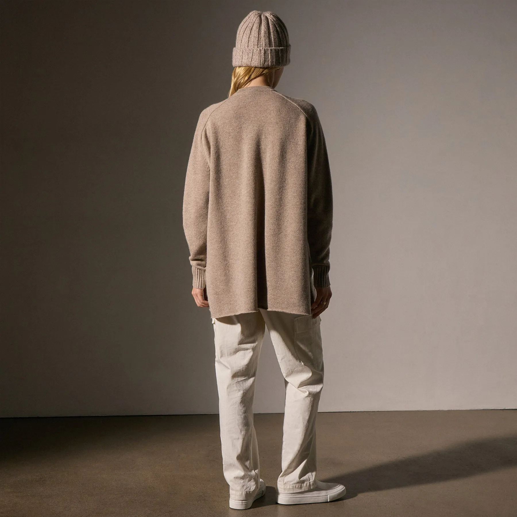 Cashmere Side Split Tunic - Coyote