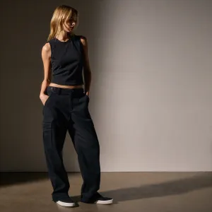 Cashmere Touch  Cargo Pant - Black