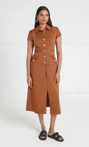 Castell Dress - Brown