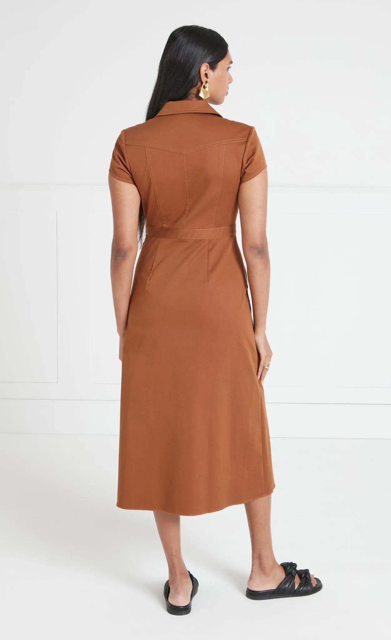 Castell Dress - Brown
