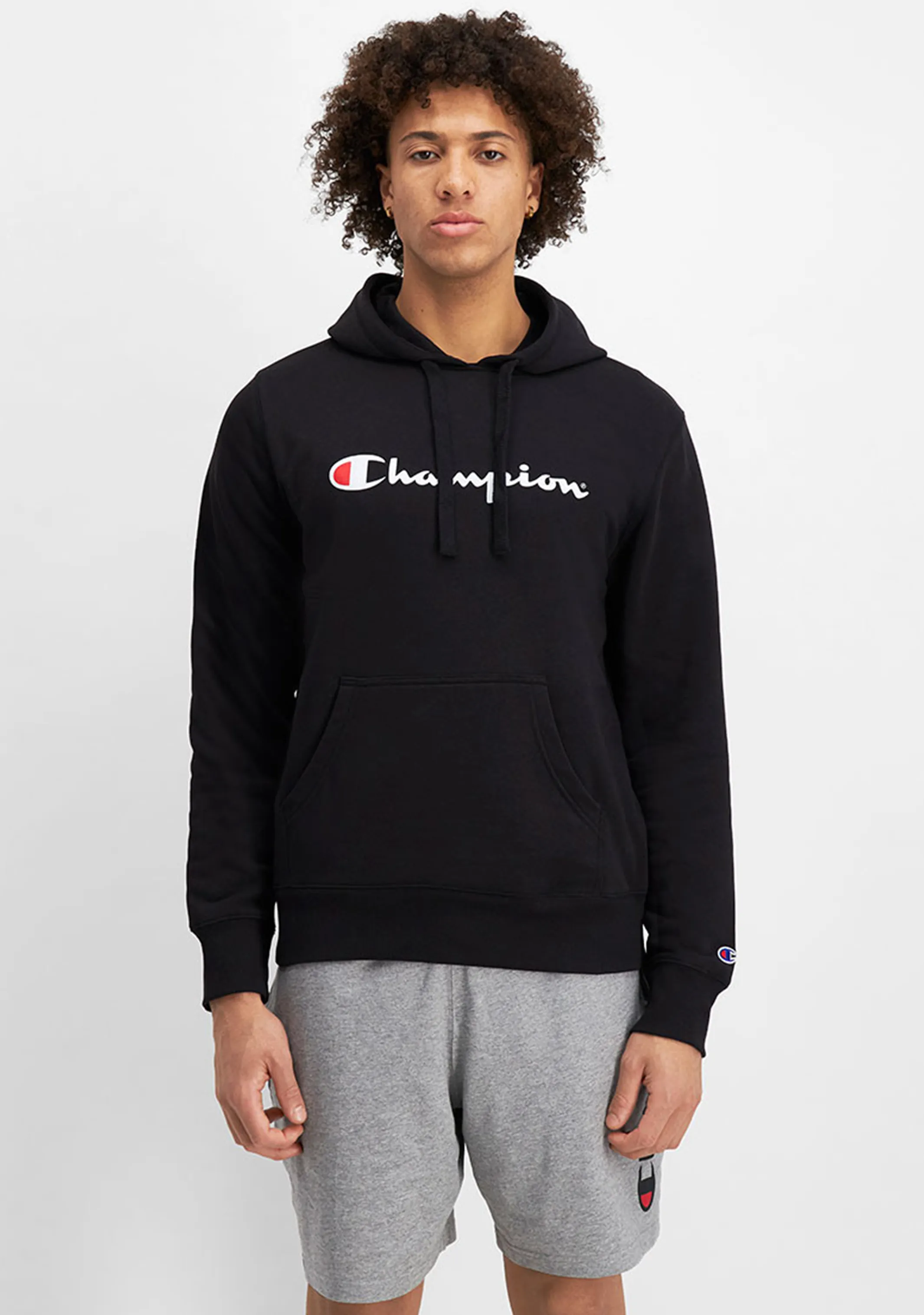 Champion Men’s Script Hoodie Black