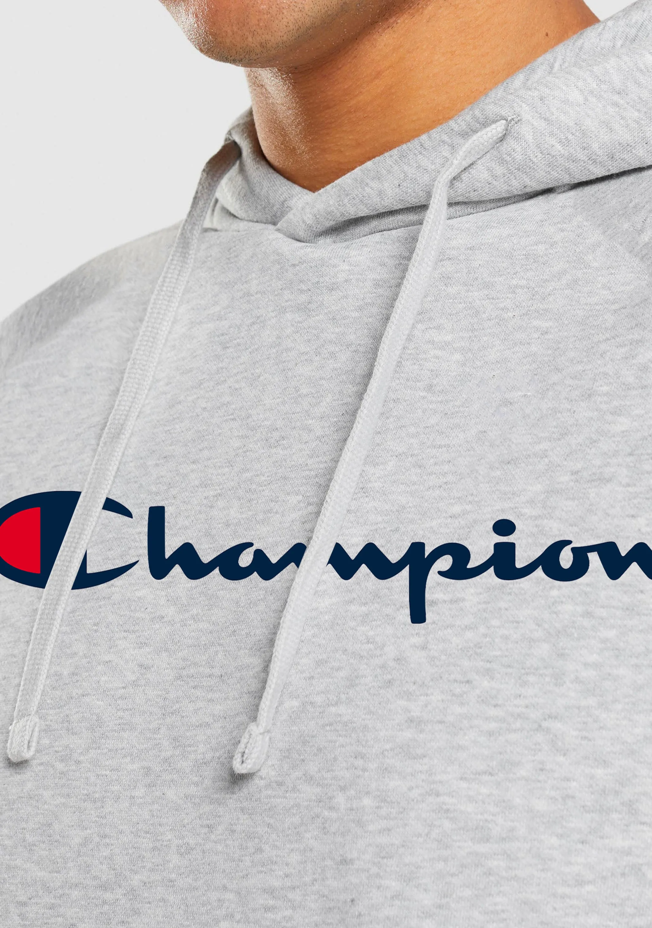 Champion Men’s Script Hoodie Grey