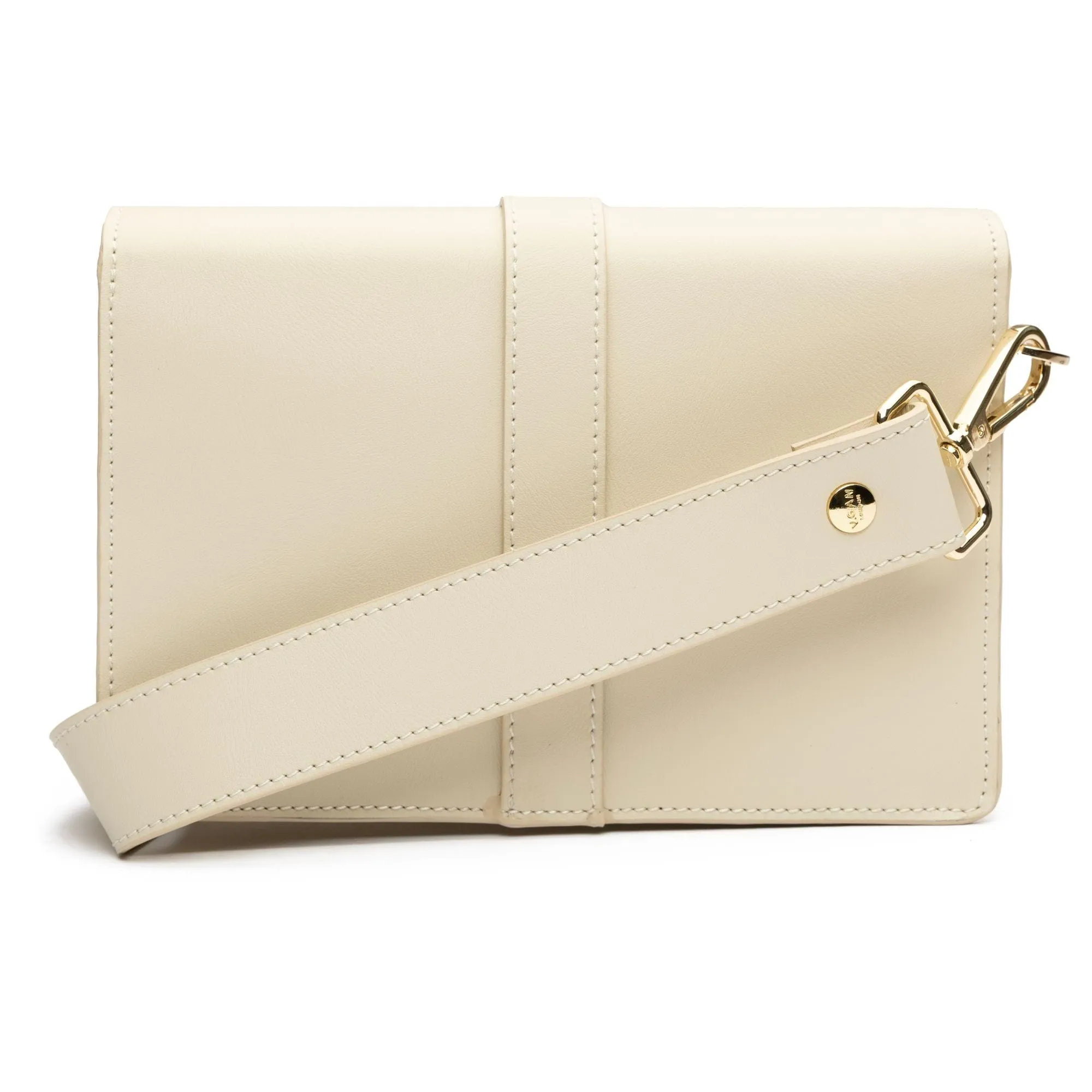 Coco Vegan Leather Tortoiseshell Crossbody Bag | Cream