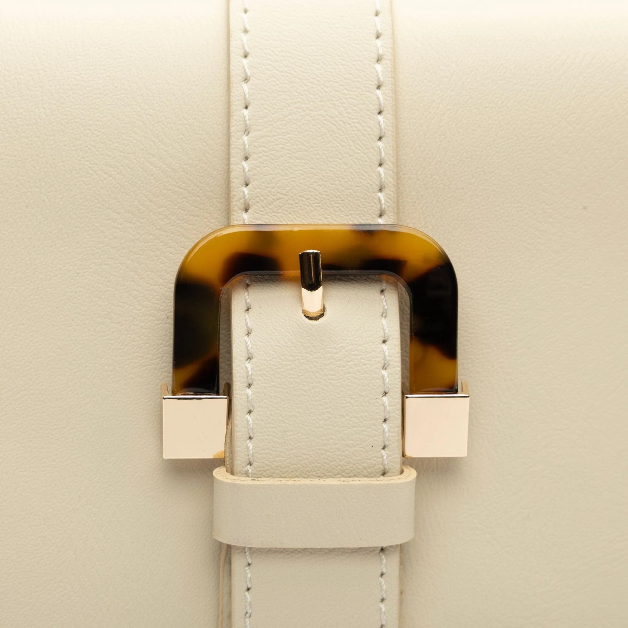 Coco Vegan Leather Tortoiseshell Crossbody Bag | Cream
