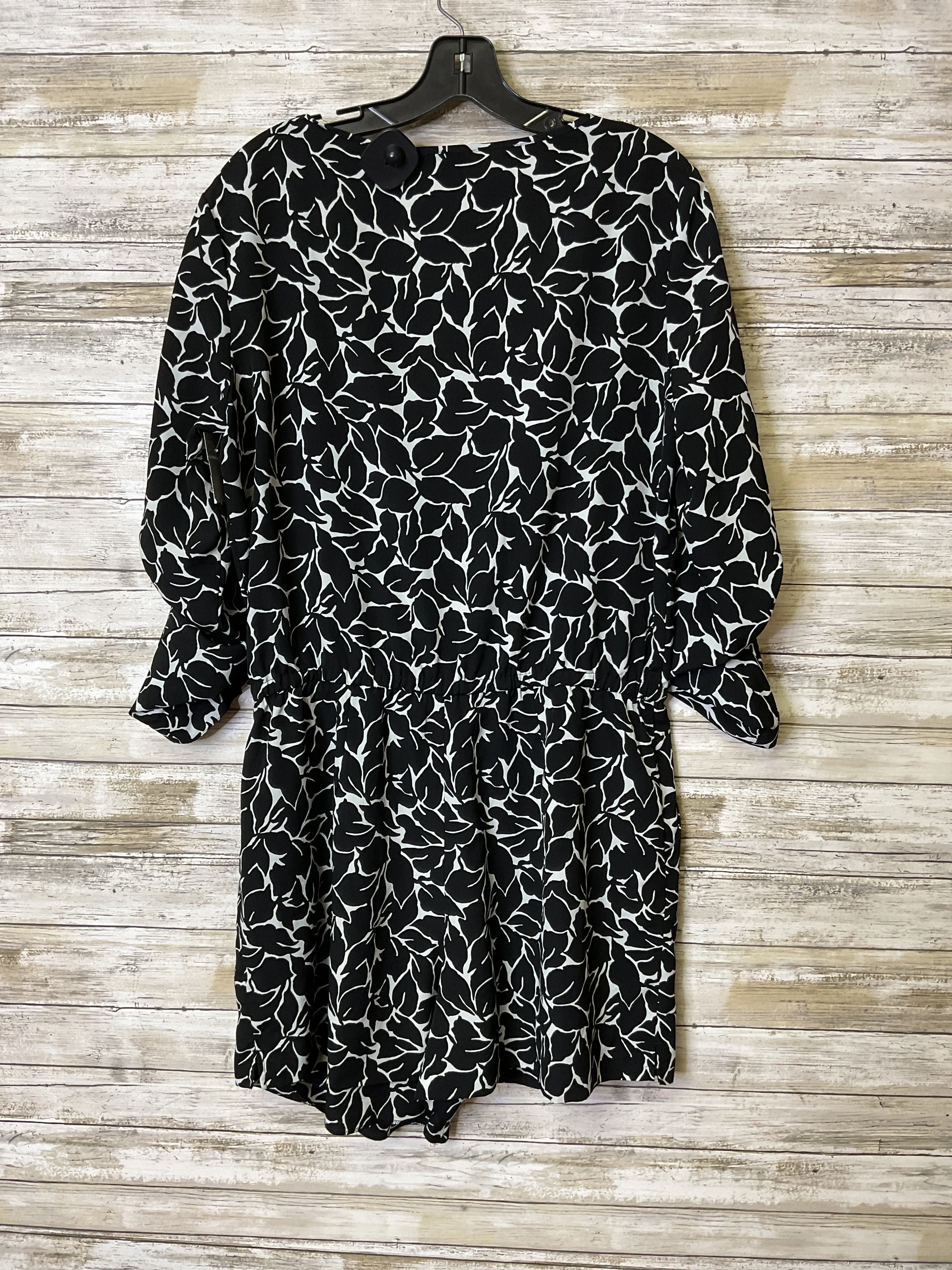 Dress Casual Midi By Loft In Black & White, Size:8