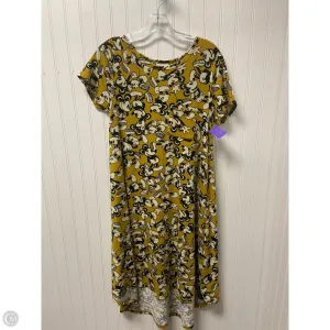 Dress Casual Midi By Lularoe In Yellow, Size: Xs