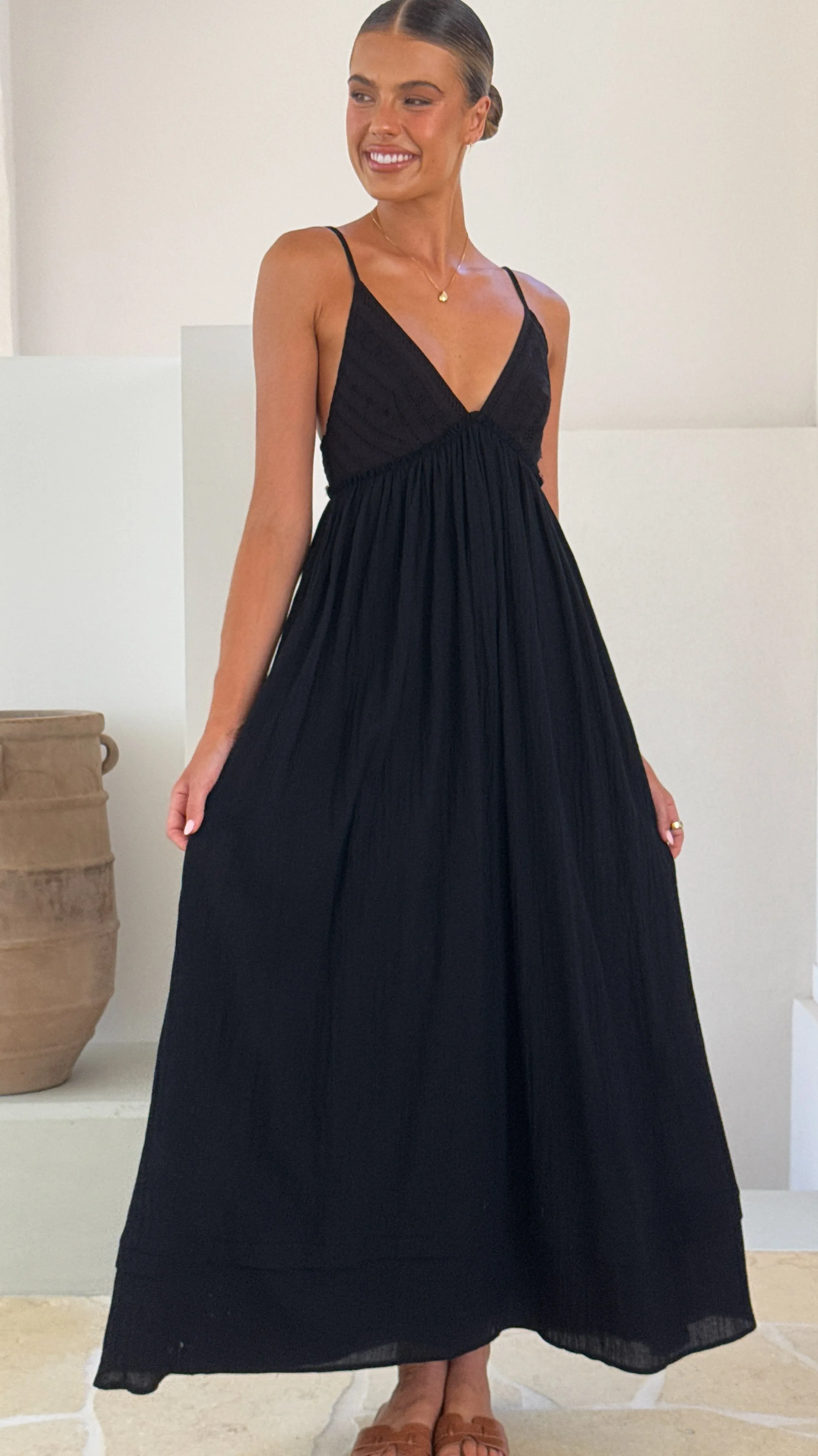 Elouise Maxi Dress - Black