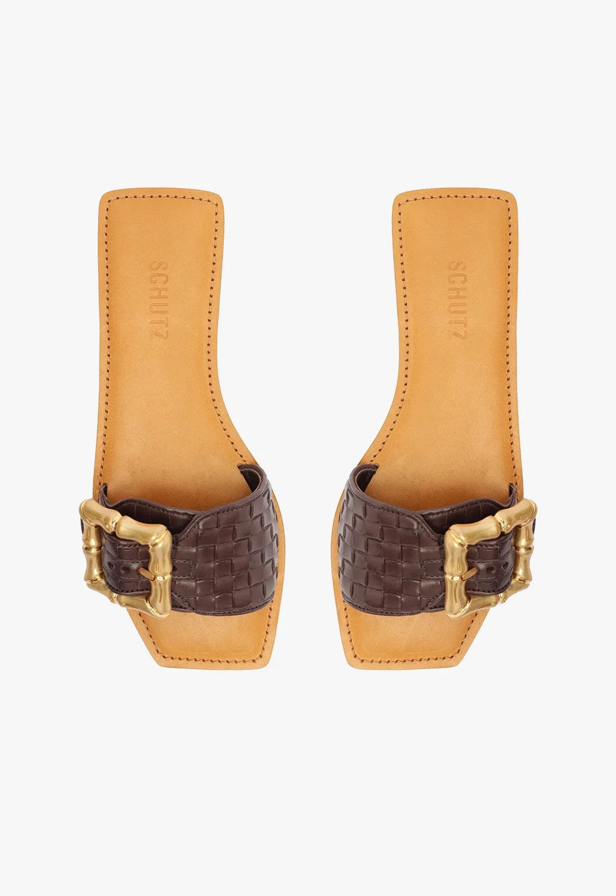 Enola Woven Leather Sandal