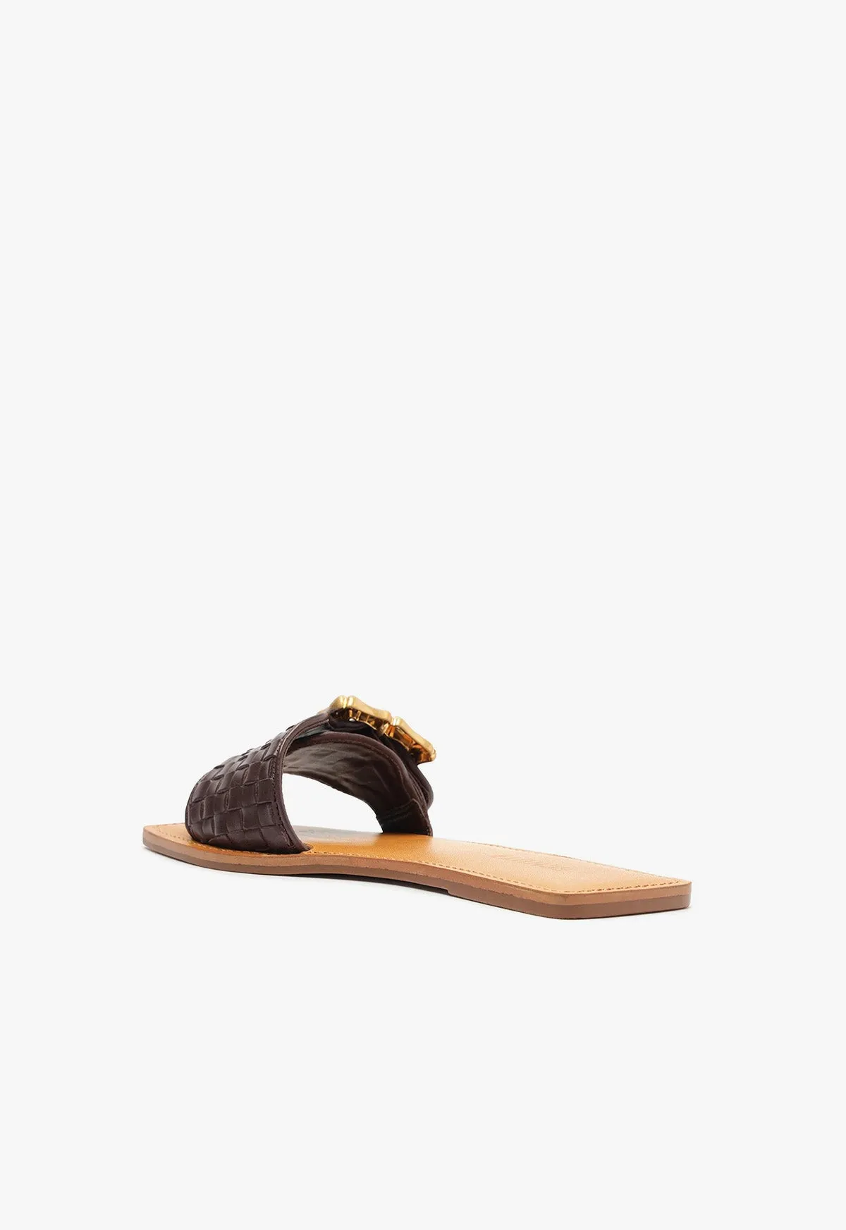 Enola Woven Leather Sandal