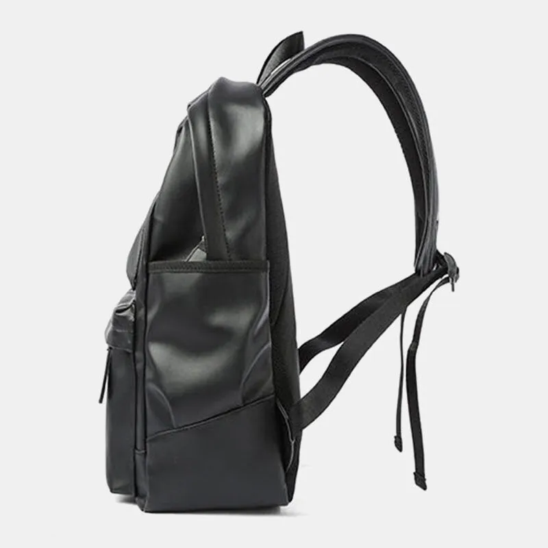 Fashion PU Leather 15.6 Inch Laptop Backpack