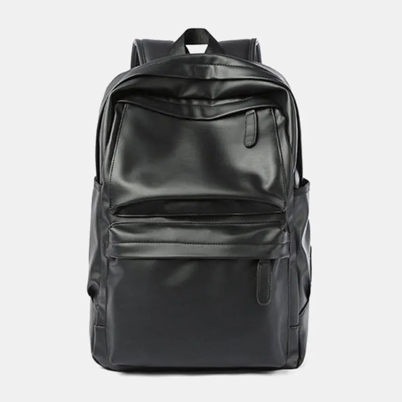 Fashion PU Leather 15.6 Inch Laptop Backpack
