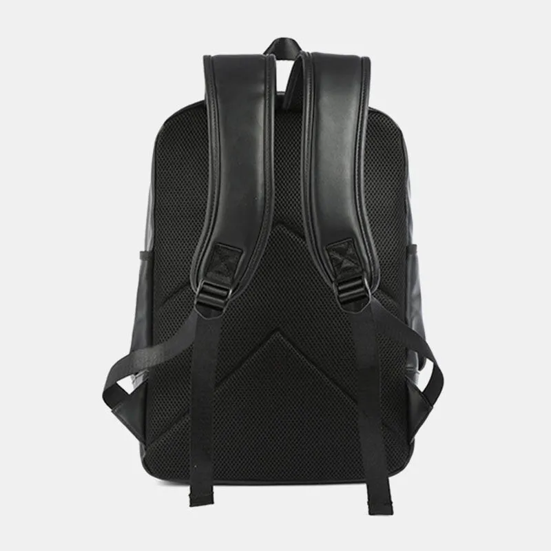 Fashion PU Leather 15.6 Inch Laptop Backpack