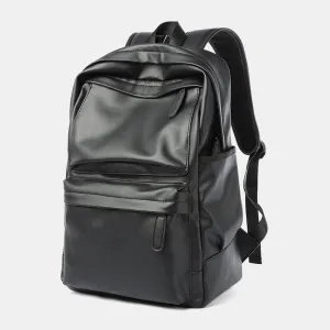 Fashion PU Leather 15.6 Inch Laptop Backpack