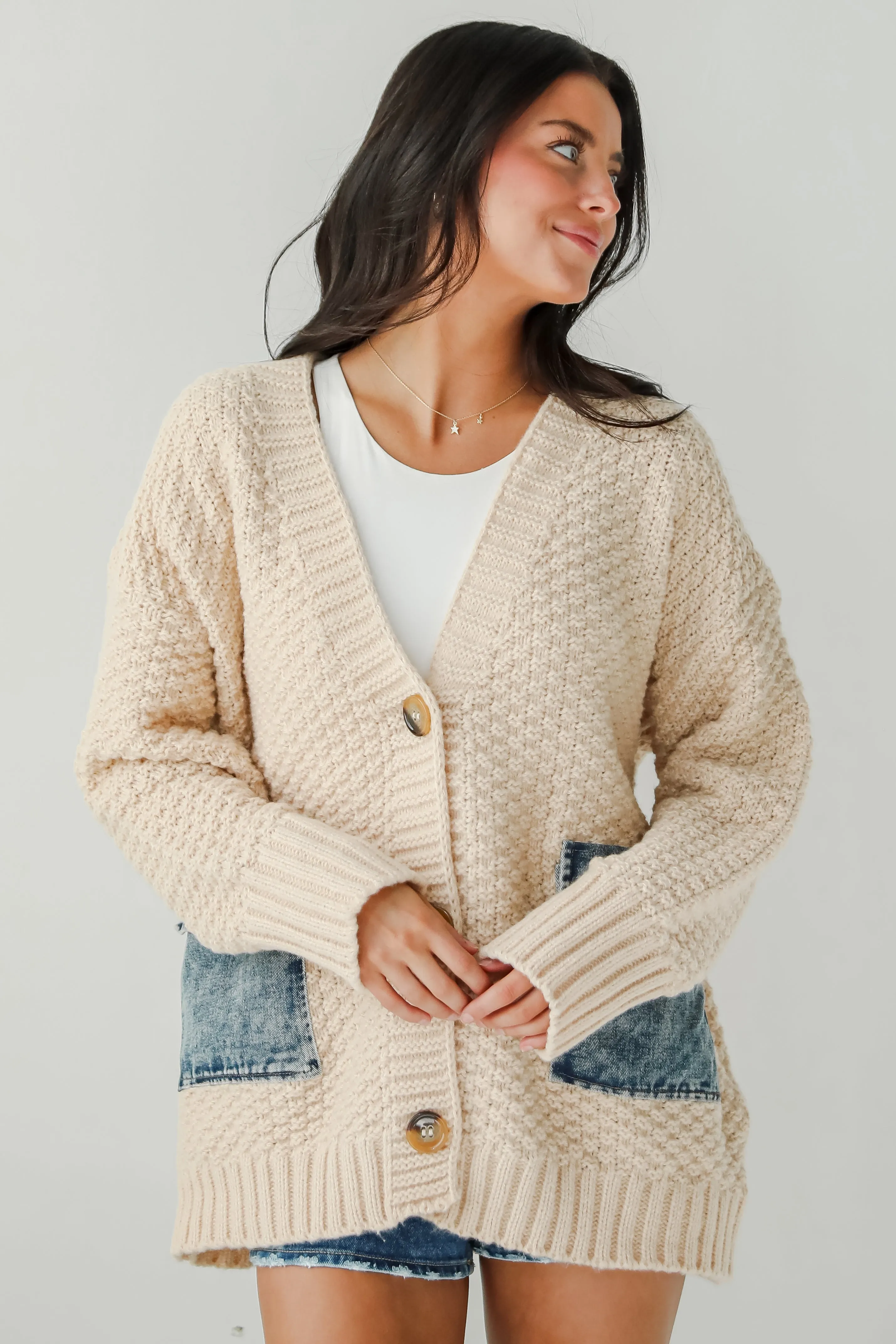 FINAL SALE - Beyond Cozy Cream Oversized Sweater Cardigan