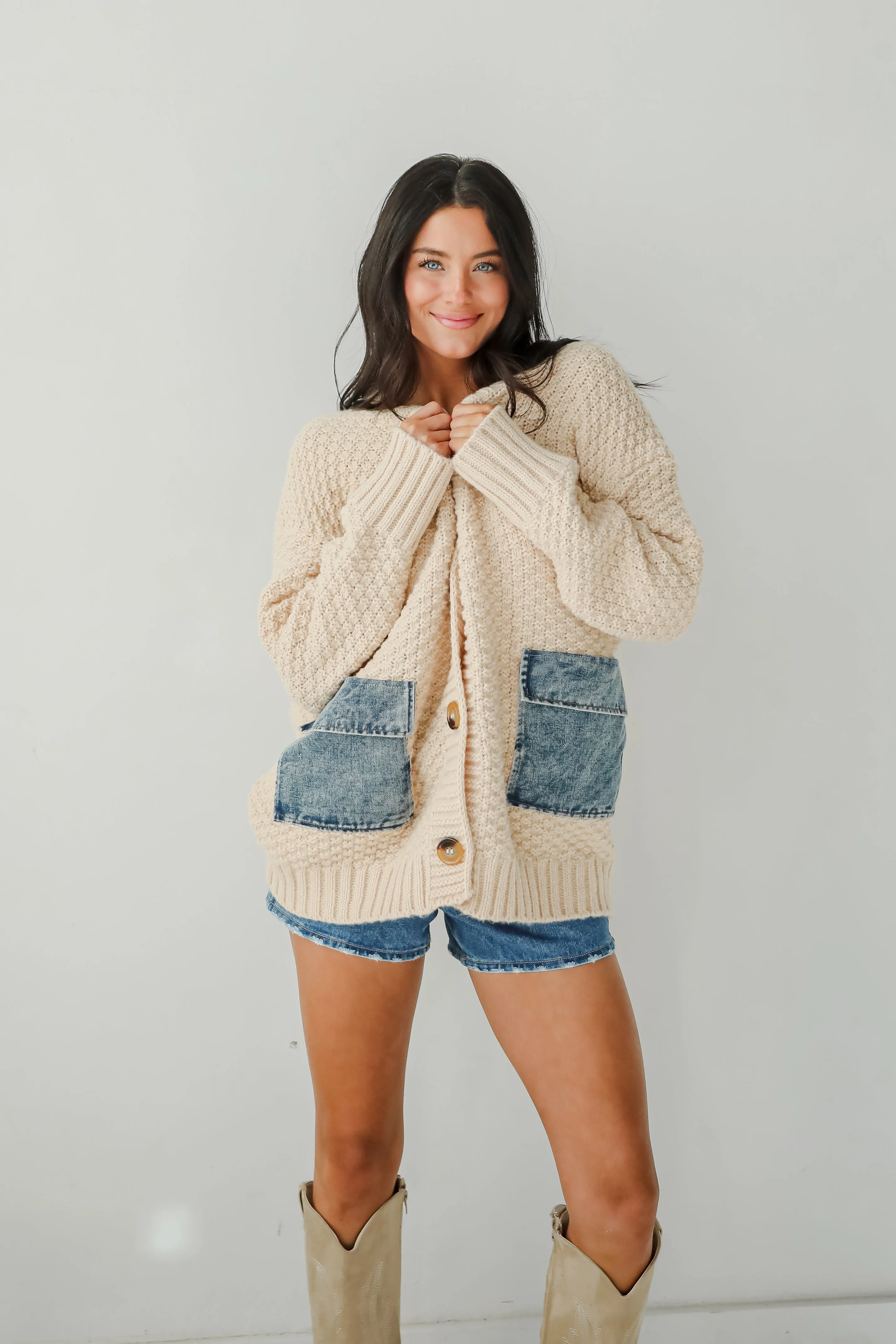 FINAL SALE - Beyond Cozy Cream Oversized Sweater Cardigan