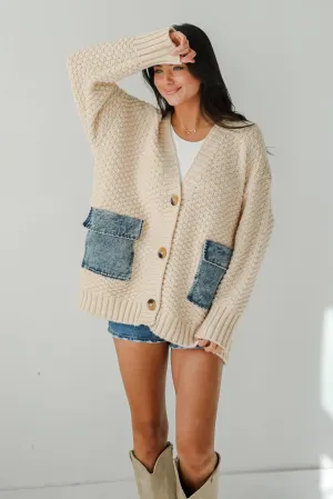 FINAL SALE - Beyond Cozy Cream Oversized Sweater Cardigan