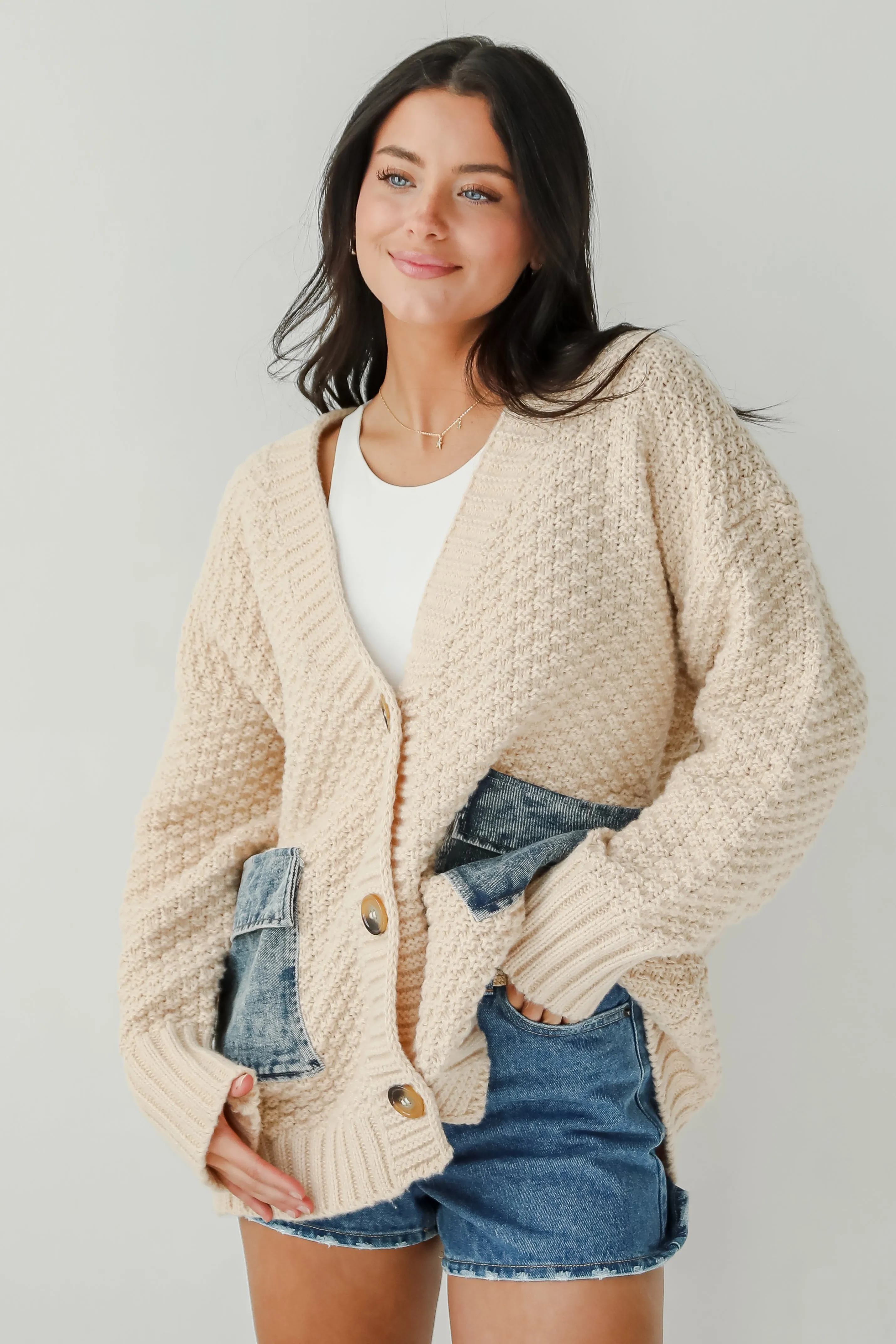 FINAL SALE - Beyond Cozy Cream Oversized Sweater Cardigan