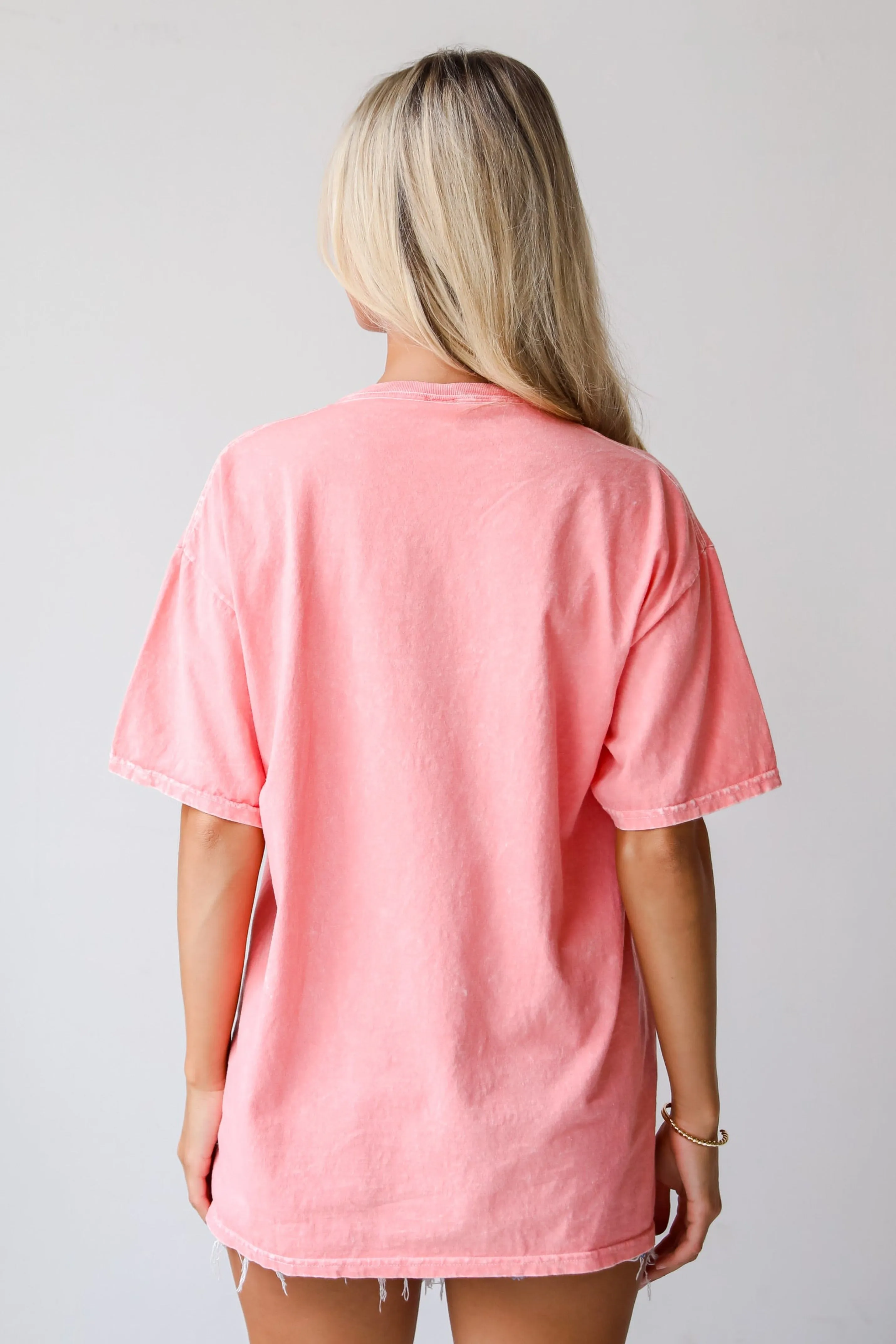 FINAL SALE - Monterey Beach Volleyball Coral Graphic Tee
