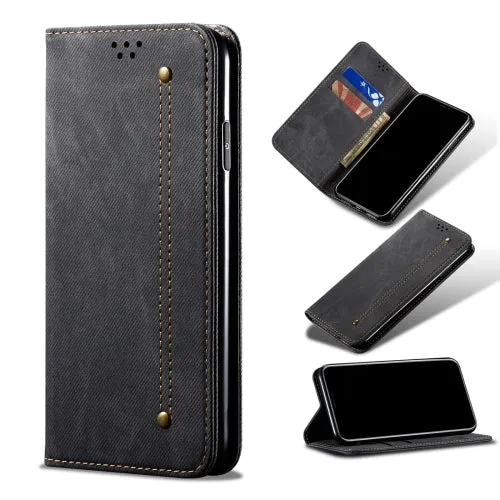 For Xiaomi Mi 11 Denim Texture Casual Style Horizontal Flip Leather Case with Holder  Card