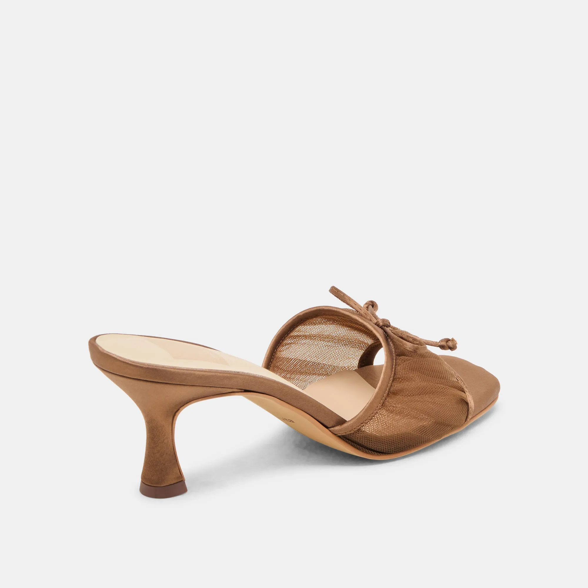 GALEN HEELS MID BROWN TULLE