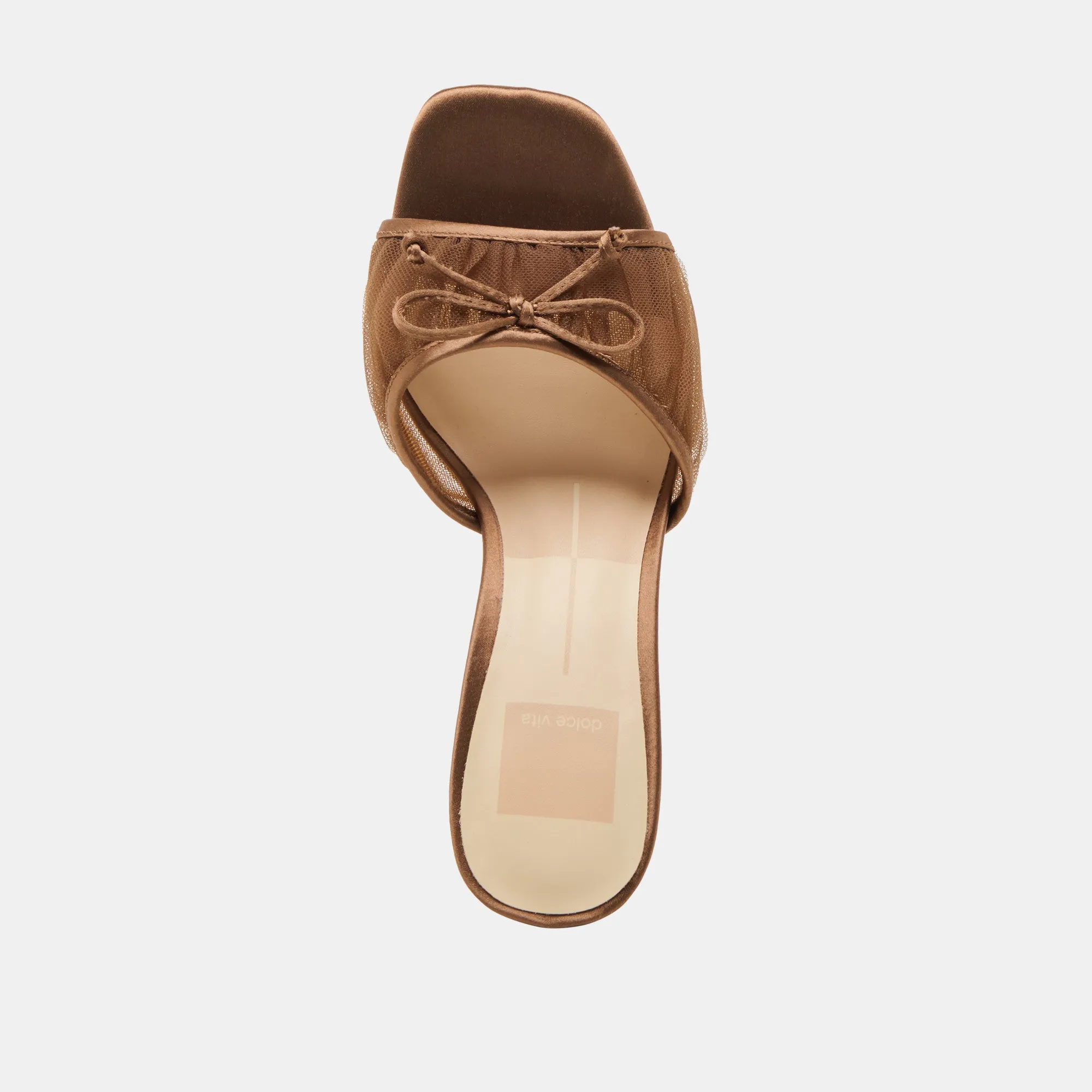 GALEN HEELS MID BROWN TULLE