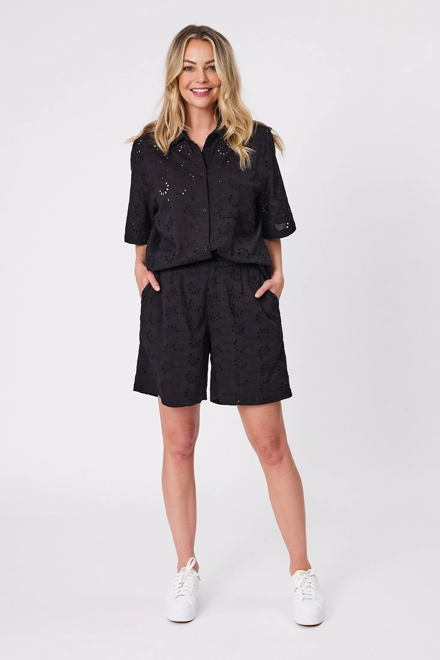 Gloss by Shine On Calliope Broderie Shirt