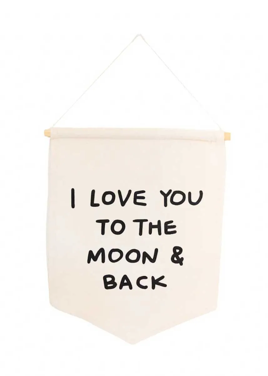 I Love You To The Moon And Back Hang Sign