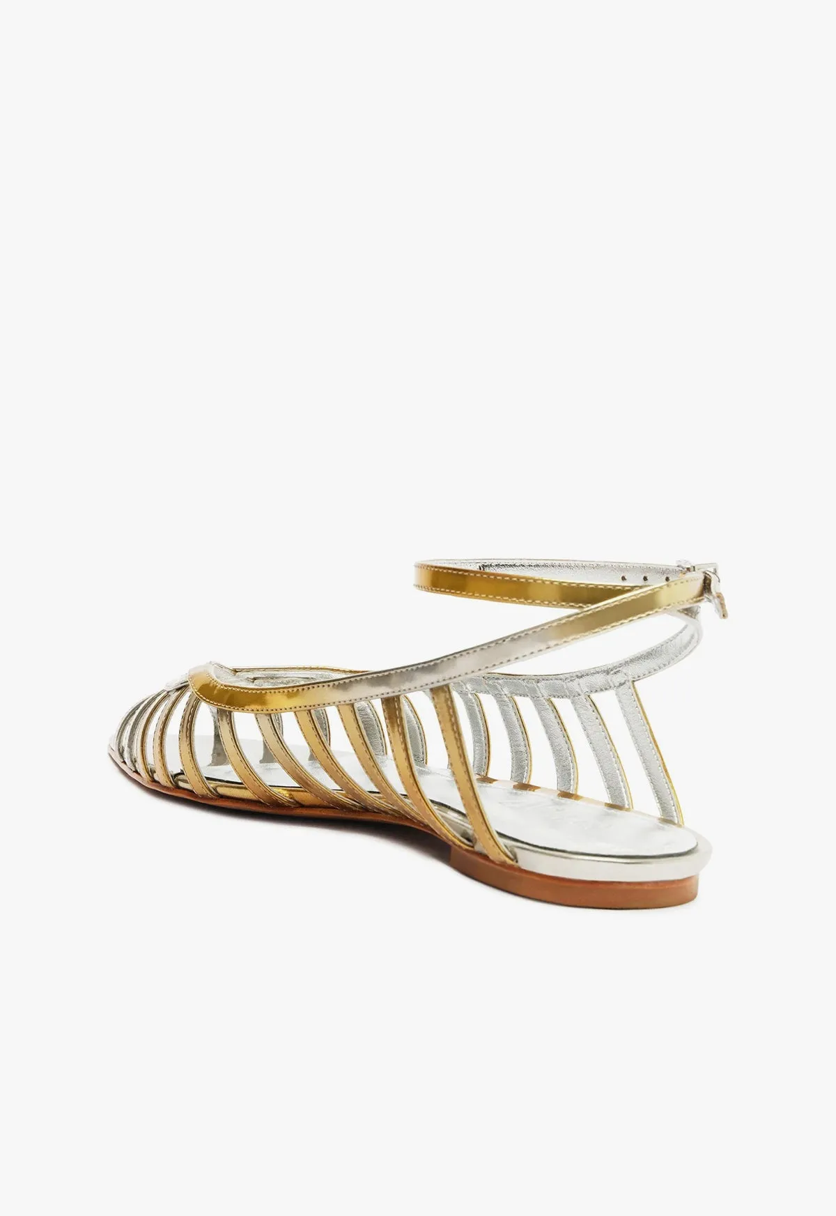 Iris Specchio Leather Flat
