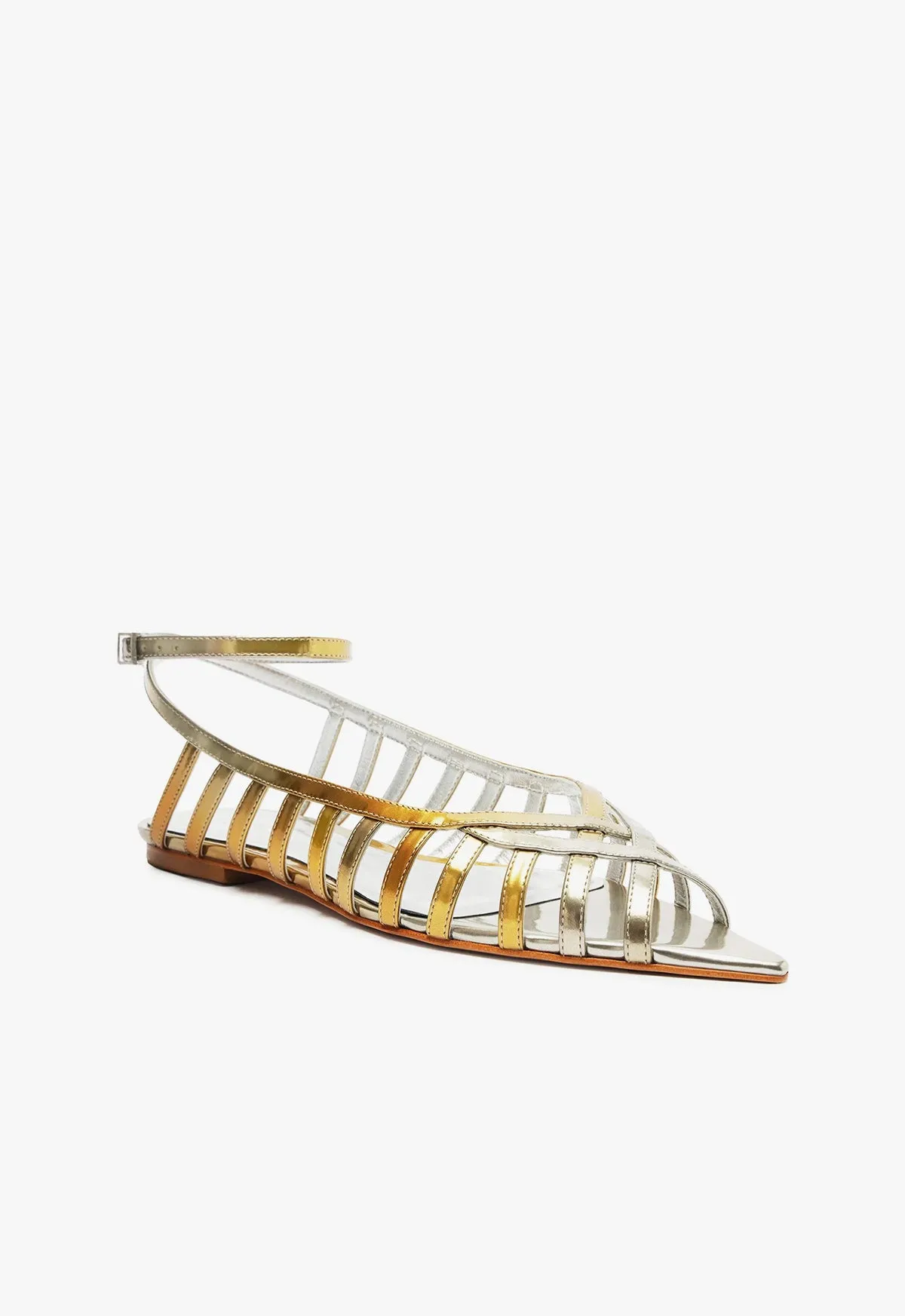 Iris Specchio Leather Flat