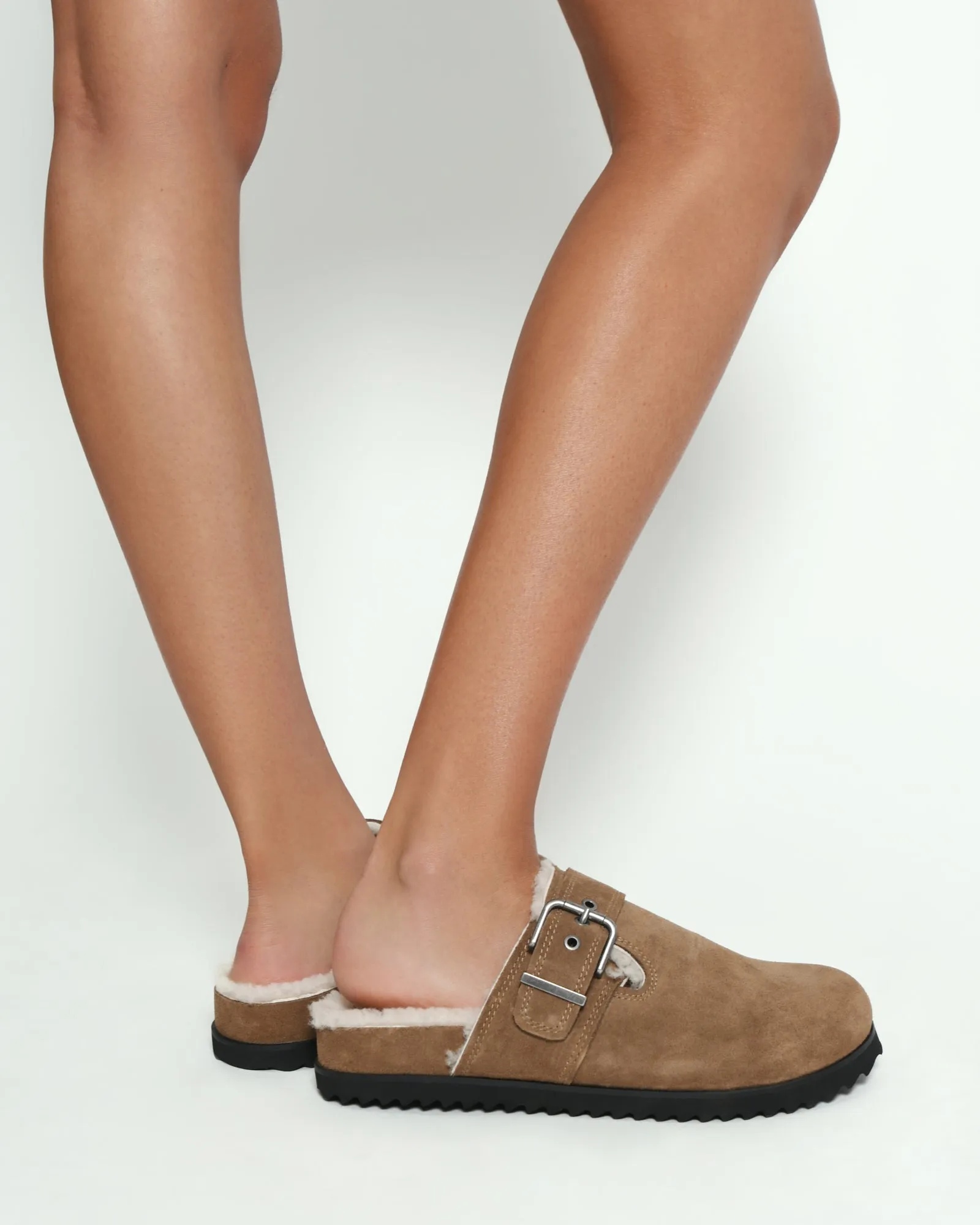 JUNIPER CASUAL FLATS BARK SUEDE