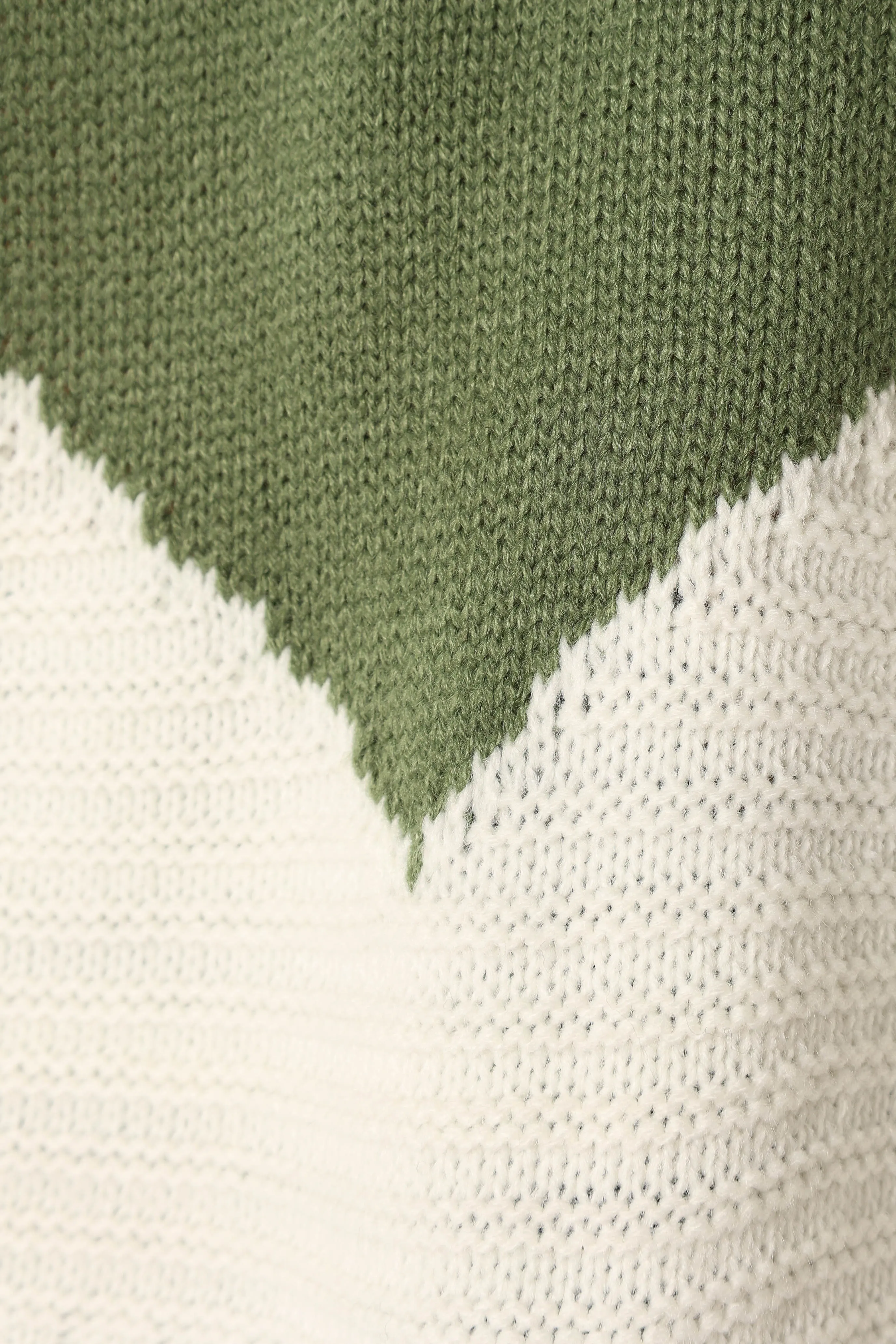Lauryn Knit Sweater - Ivory/Olive
