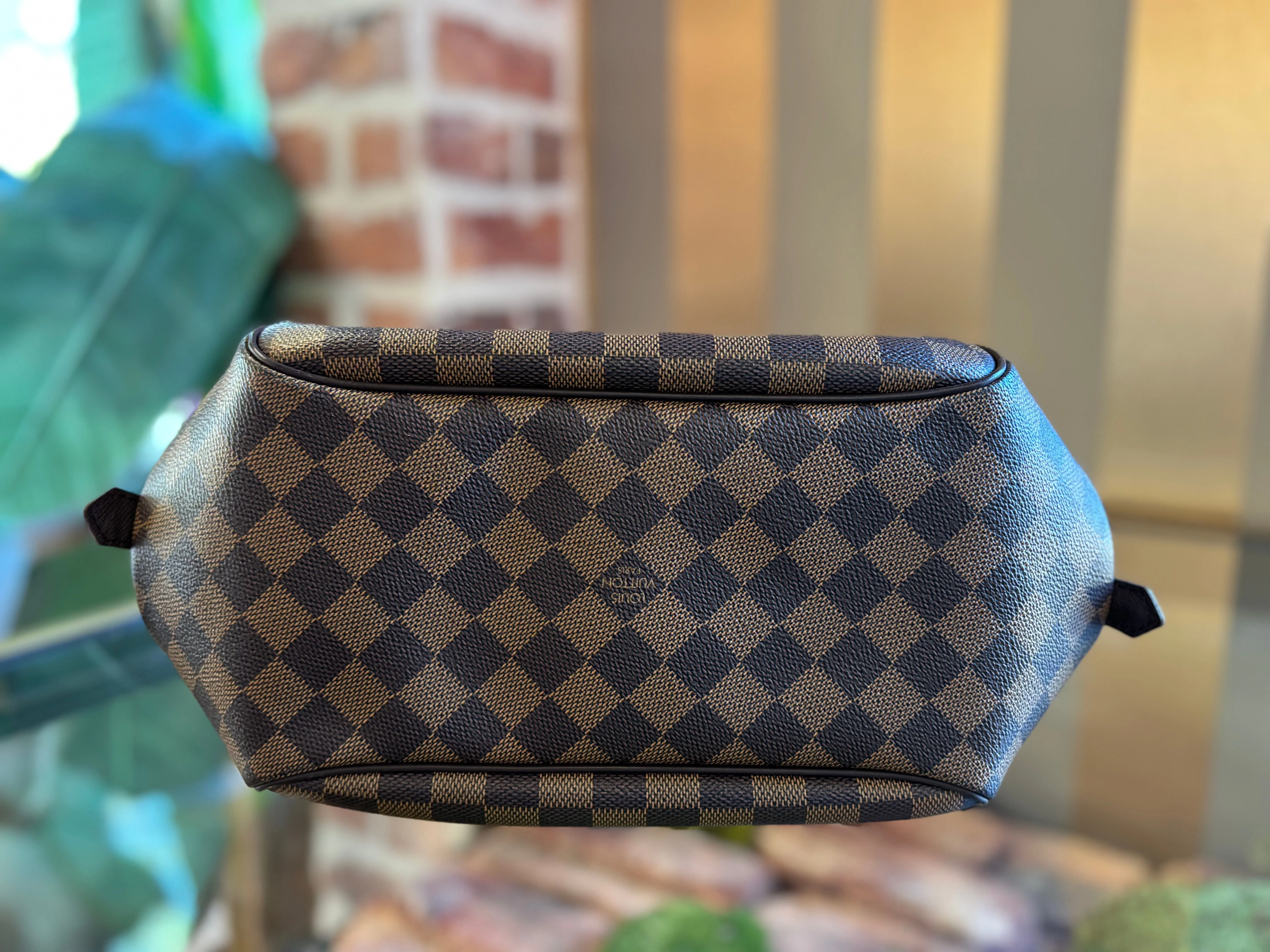 LOUIS VUITTON Damier Ebene Belem MM Shoulder Bag