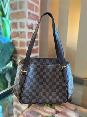 LOUIS VUITTON Damier Ebene Belem MM Shoulder Bag