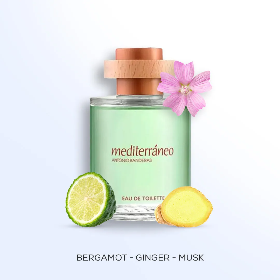 Mediterraneo For Men By Antonio Banderas Eau de Toilette Spray 3.4 oz
