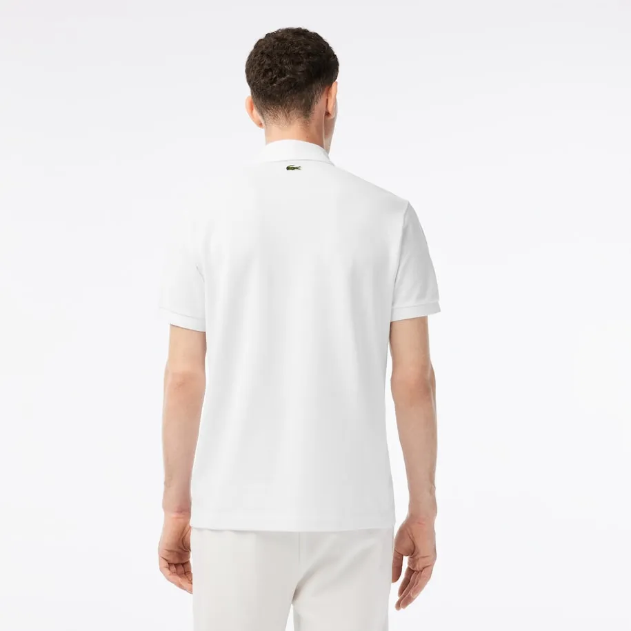 Men’s Lacoste x Netflix Organic Cotton Polo White