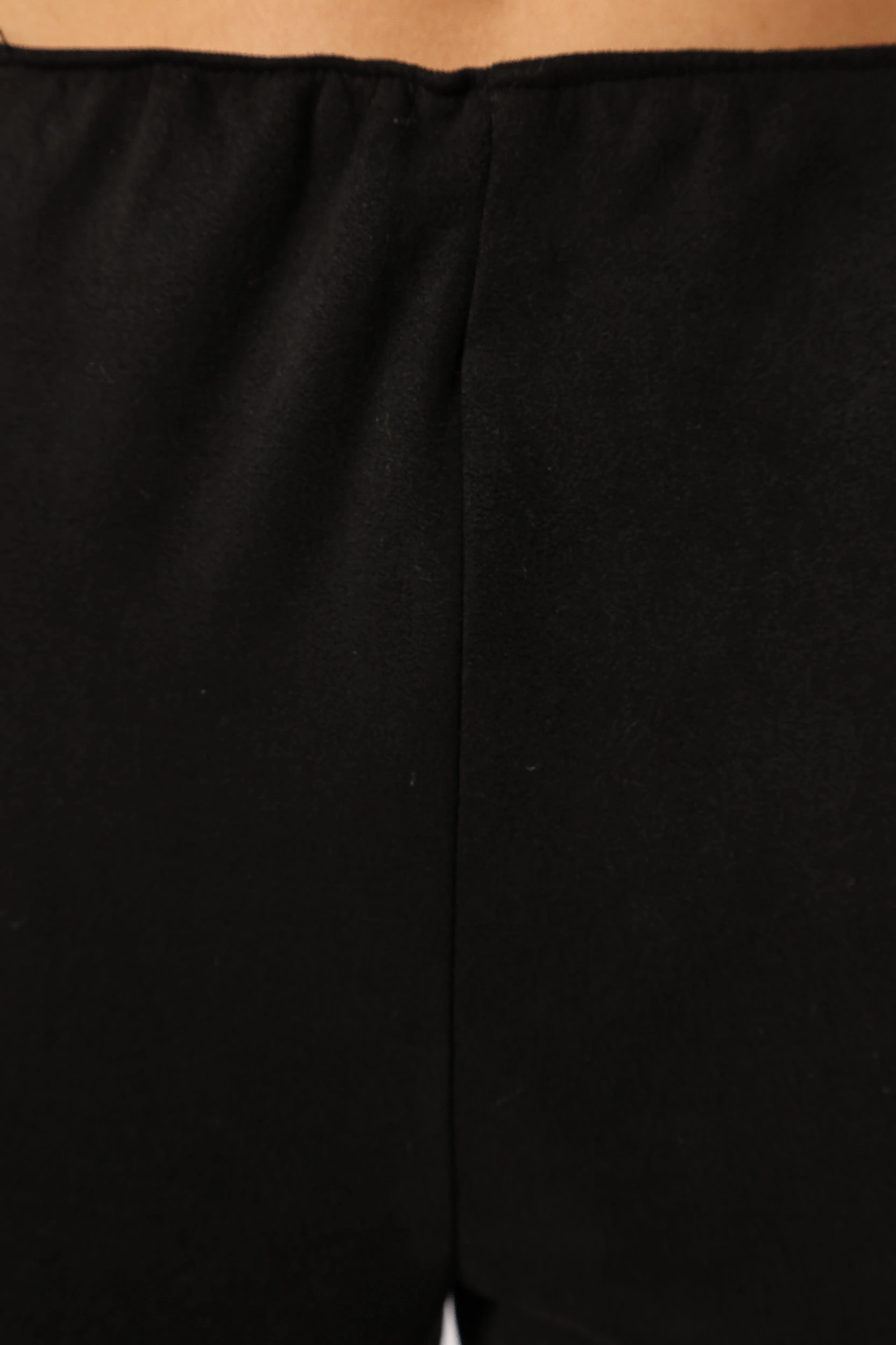 Morgan Suede Look Legging - Black