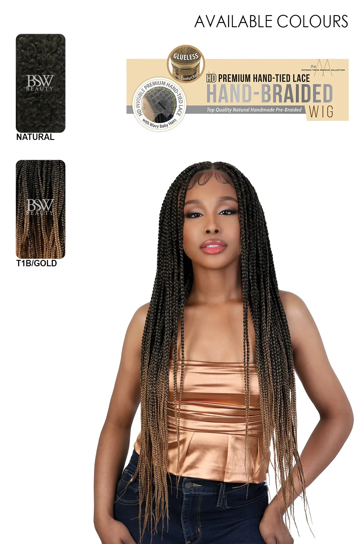 MOTOWN HD HAND BRAIDED WIG - WLB.TRIBOX 32"