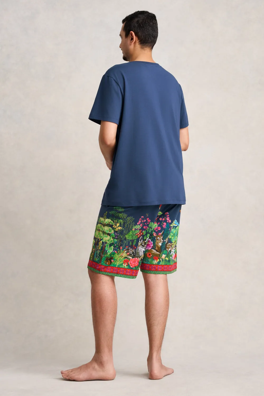Nathalie Lété Mens PJ Set - Midnight Forest