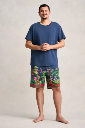 Nathalie Lété Mens PJ Set - Midnight Forest