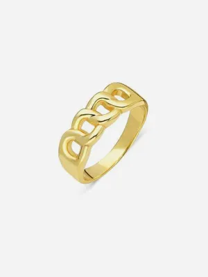 Nina Recycled 925 Sterling Silver Ring | 18ct Gold Plated